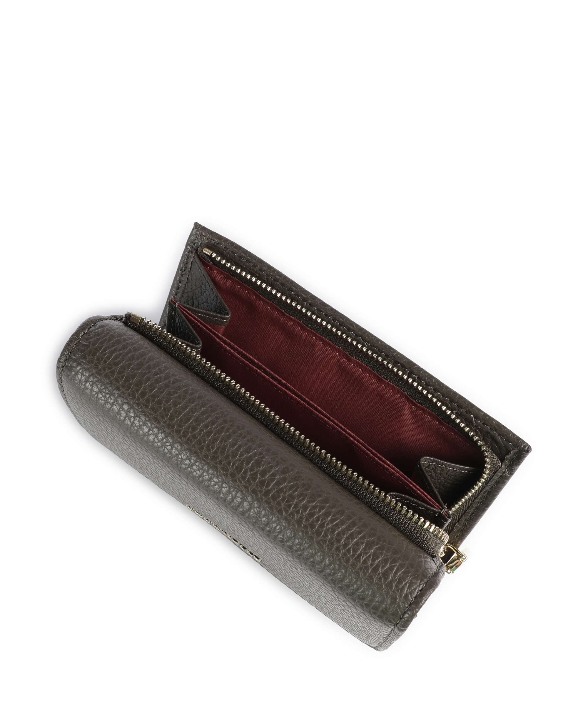 Coccinelle Metallic Soft Wallet fango