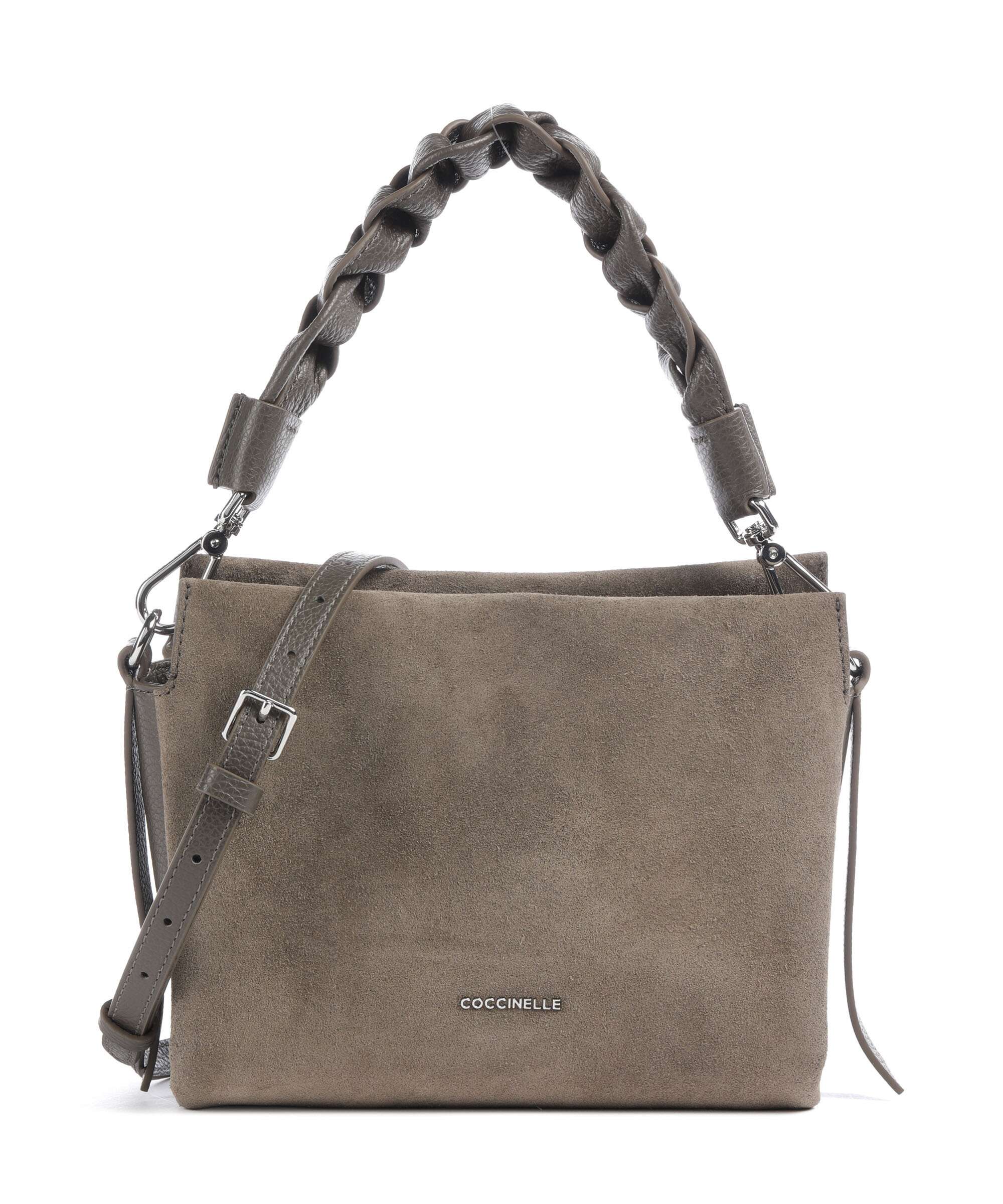 Coccinelle Boheme Suede Handbag fango