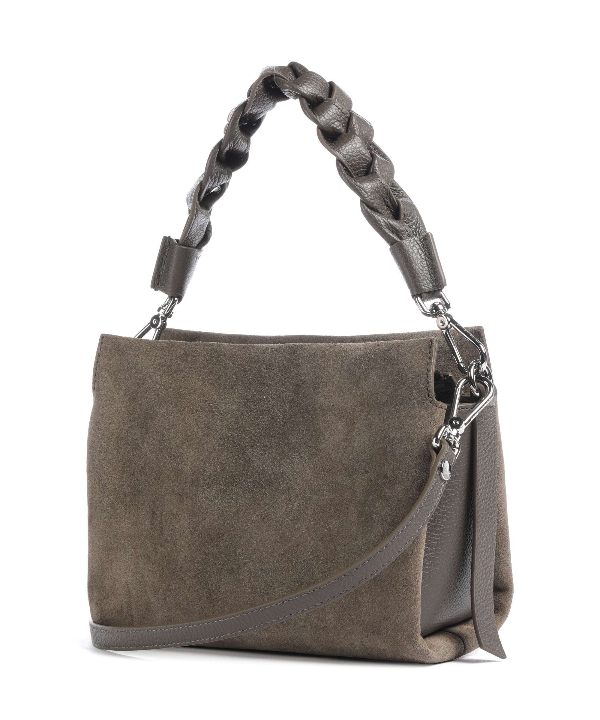 Coccinelle Boheme Suede Handbag fango