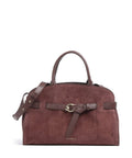 Coccinelle Sabine Suede Handbag berry