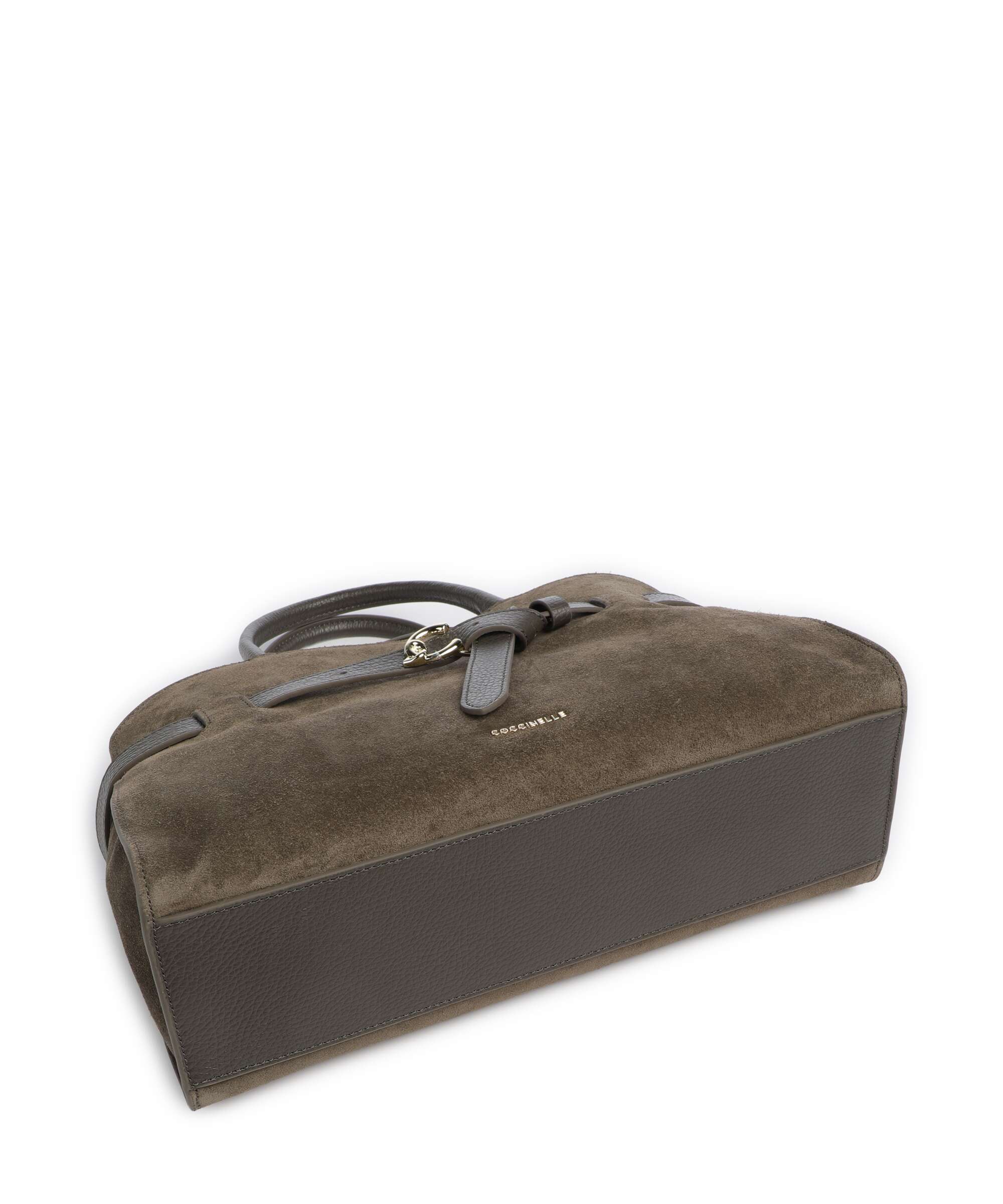 Coccinelle Sabine Suede Handbag fango