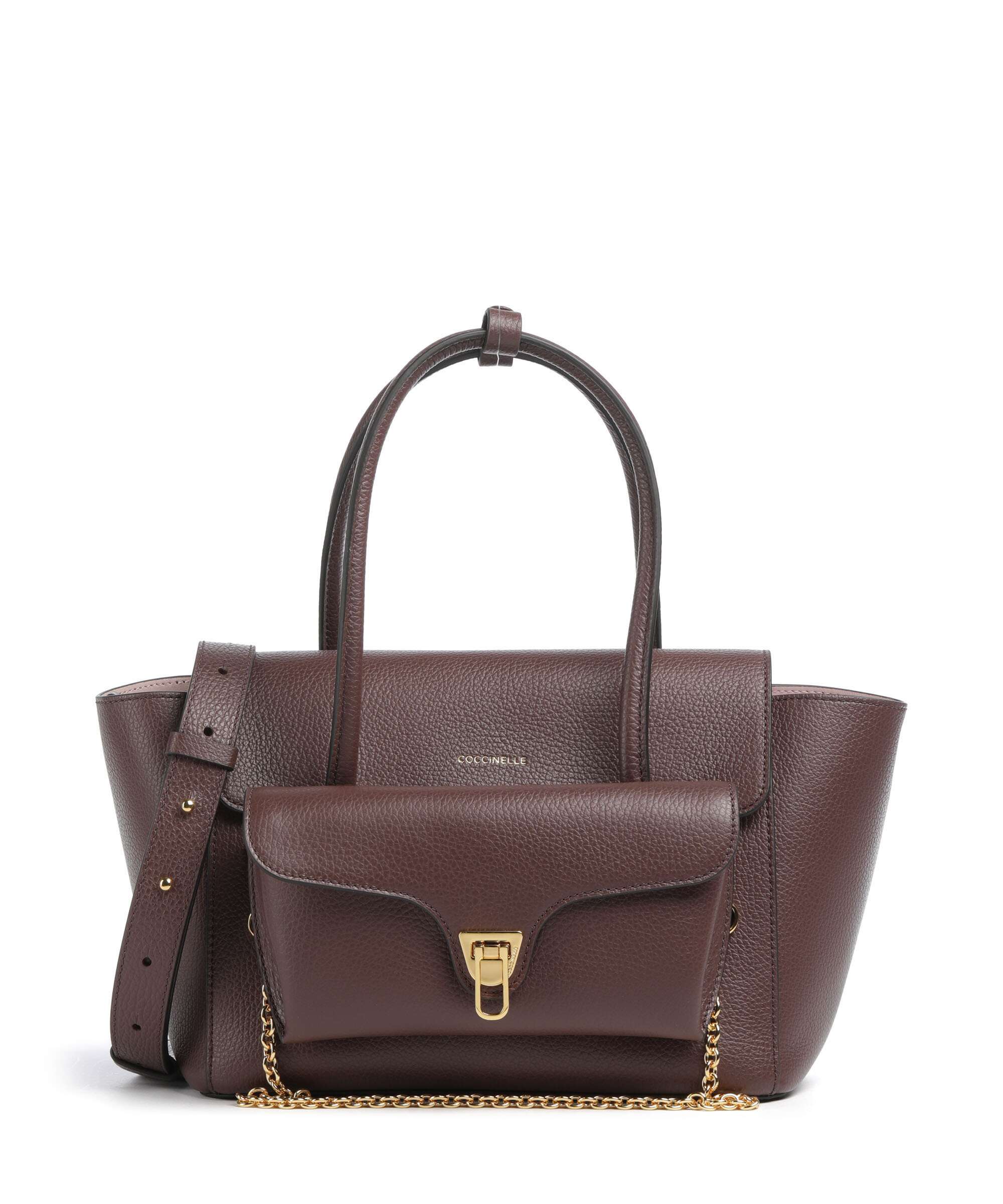 Coccinelle Beat Double Handbag berry