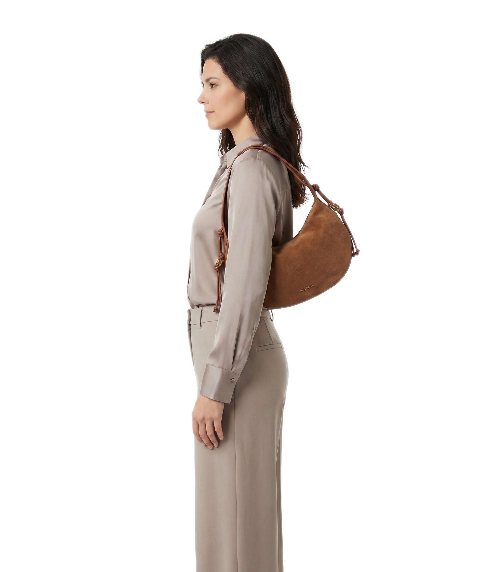 Coccinelle Thess Hobo bag cognac