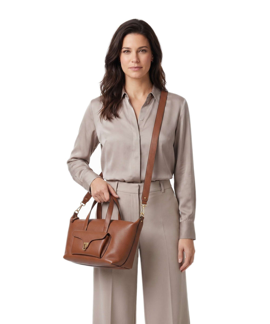 Coccinelle Beat Generation Handbag cognac