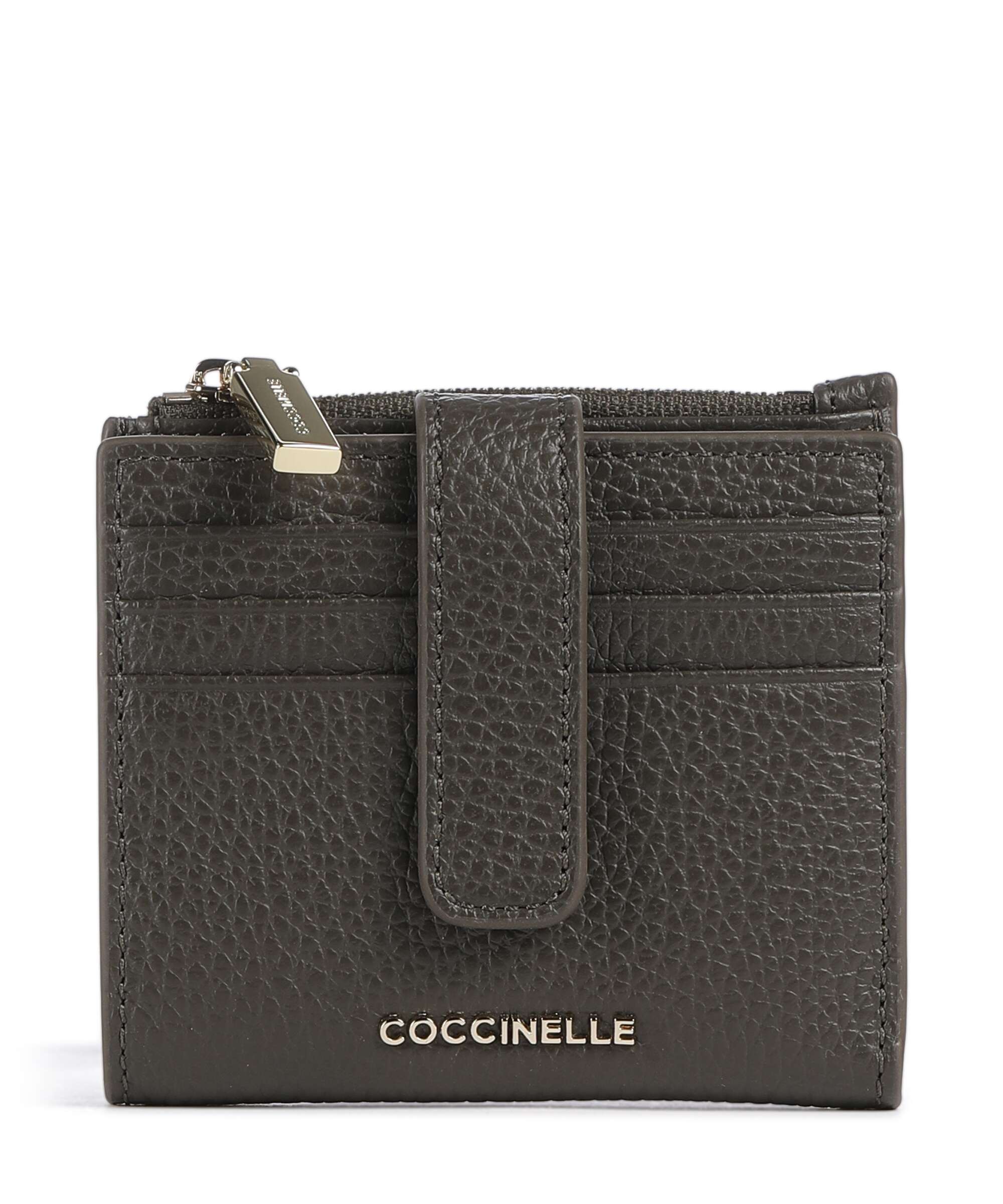 Coccinelle Metallic Soft Wallet fango