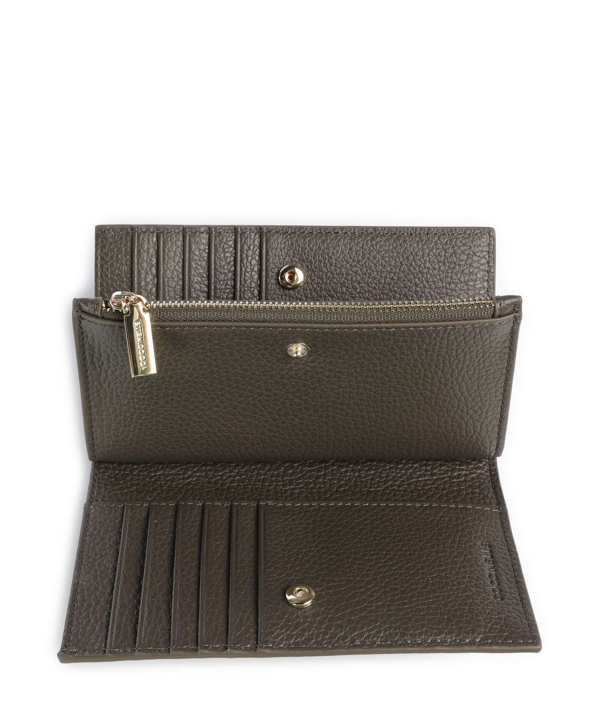 Coccinelle Metallic Soft Wallet fango