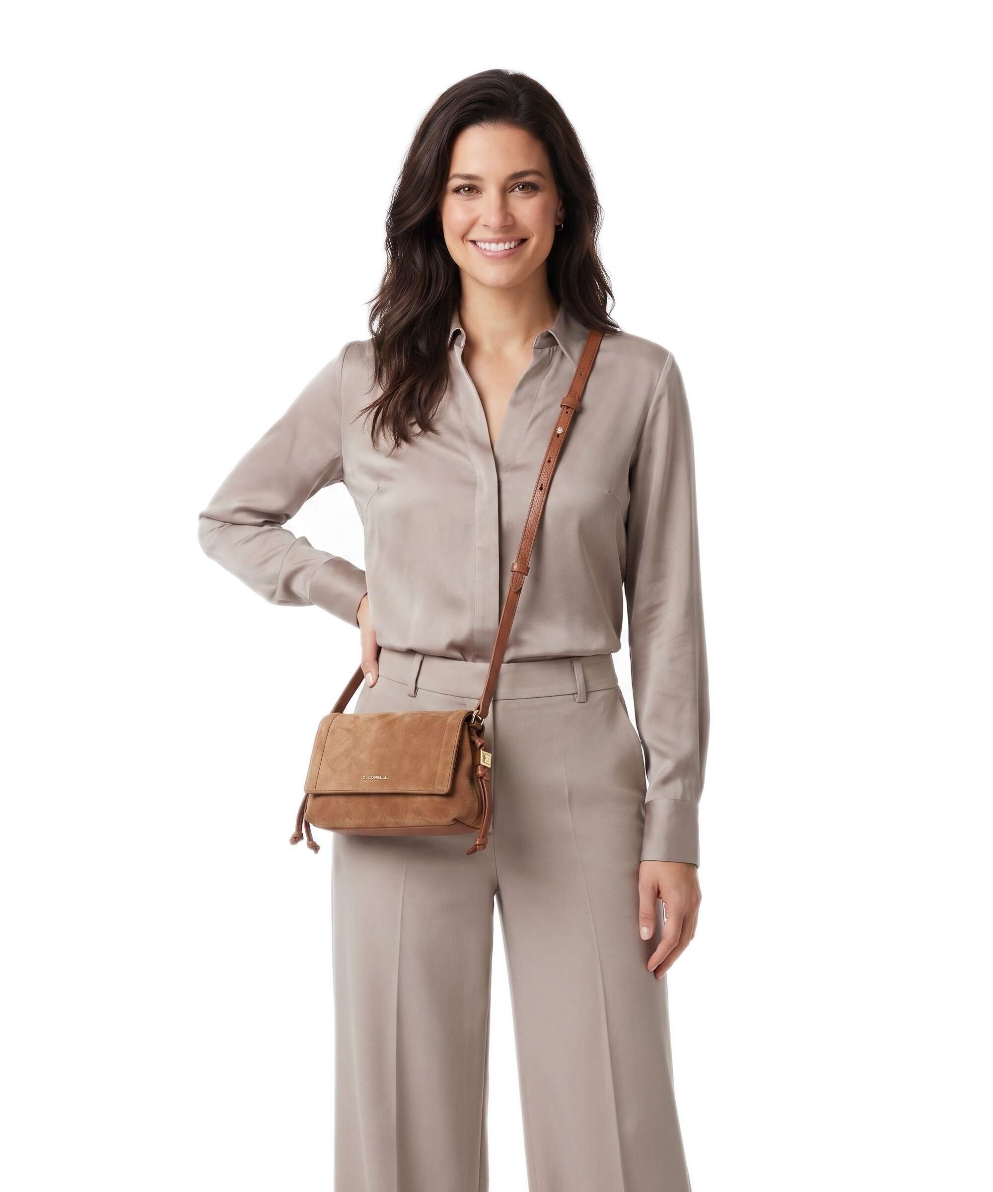 Coccinelle Thess Crossbody bag cognac