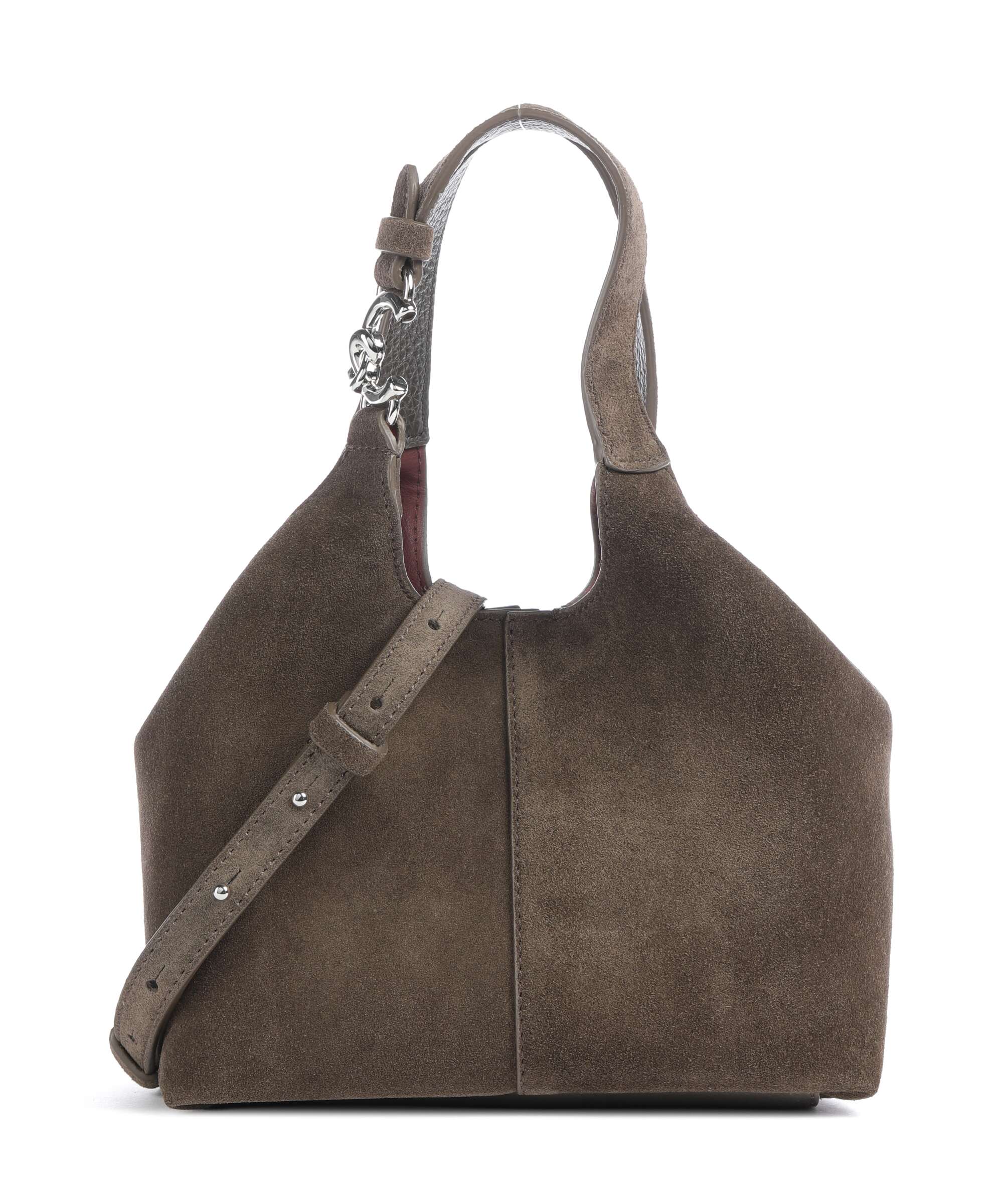 Coccinelle C-Easy Suede Handbag fango