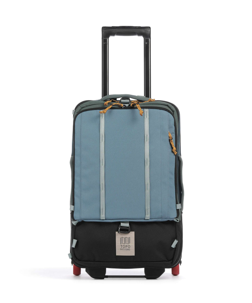 Topo Designs Global Backpack with wheels stone blue/forest