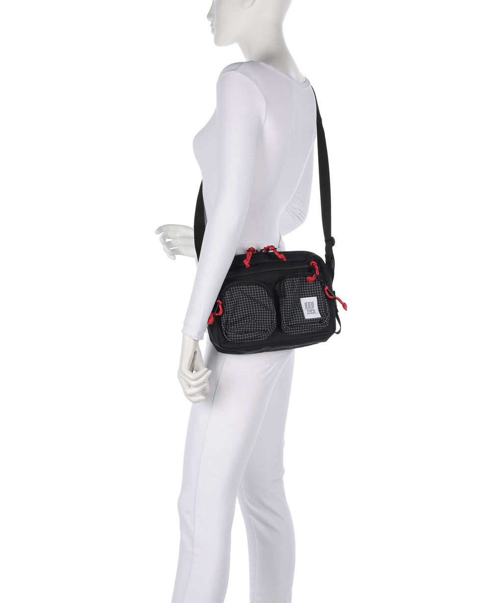 Topo Designs Block Crossbody bag black/grid