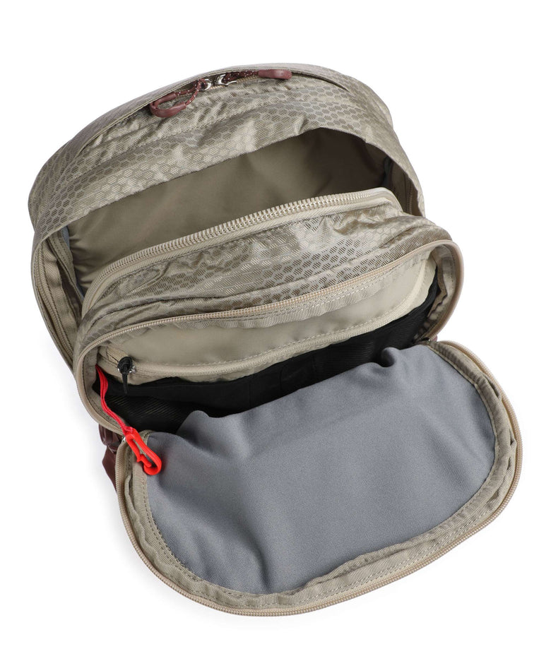 Osprey Comet Backpack sawdust tan/raisin red