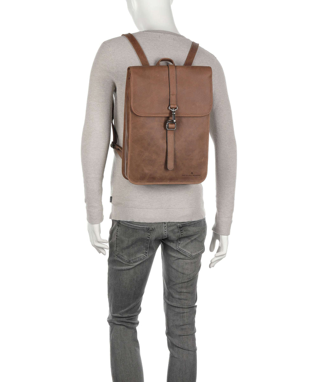 Castelijn & Beerens Carisma RFID Backpack cognac