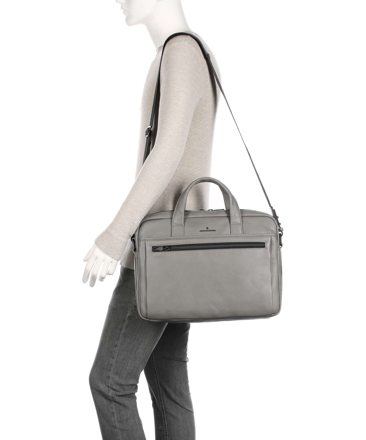 Castelijn & Beerens Nappa X Briefcase grey