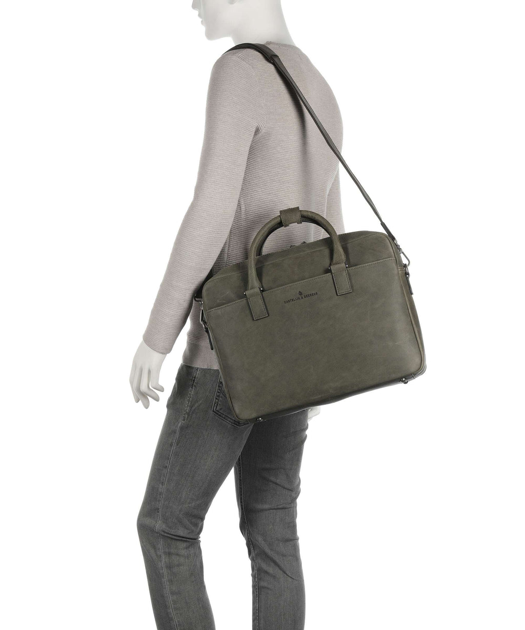 Castelijn & Beerens Carisma RFID Briefcase dark military