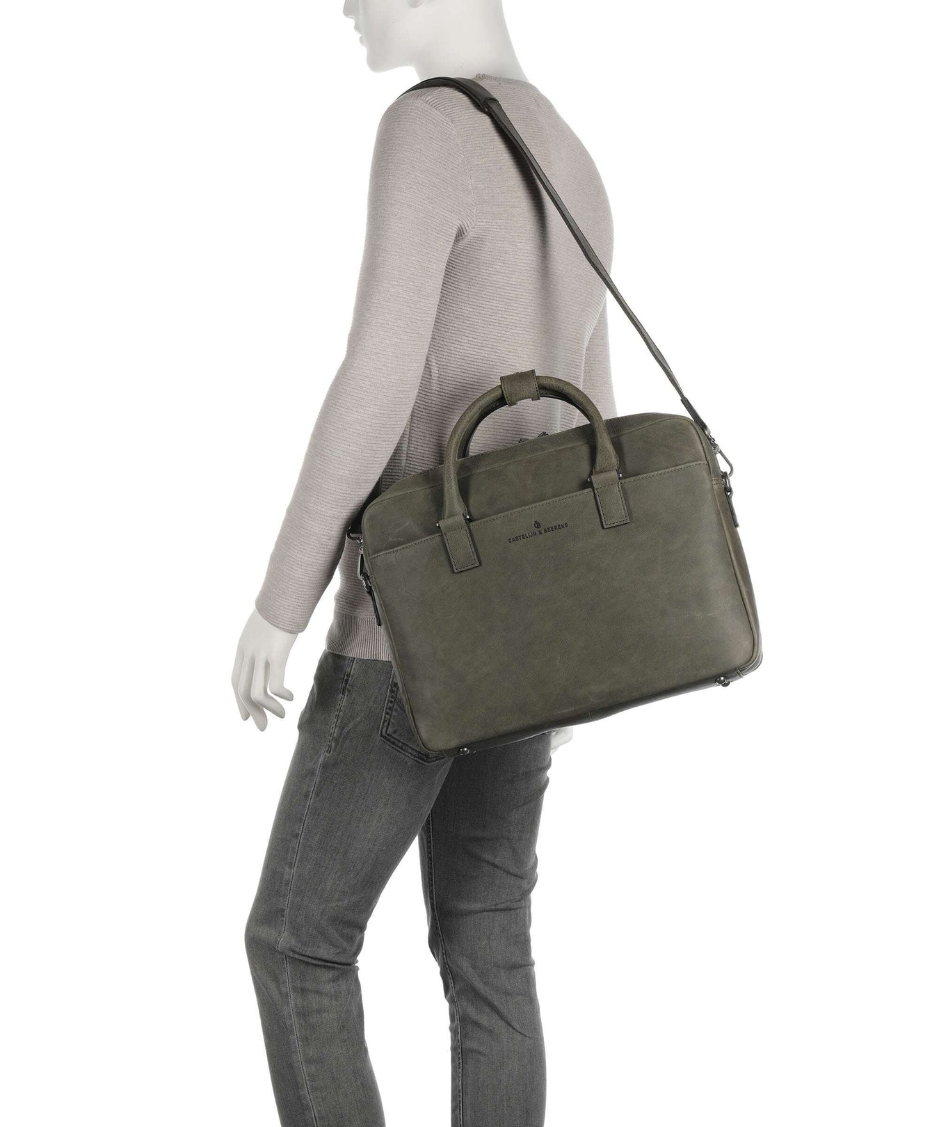 Castelijn & Beerens Carisma RFID Briefcase dark military