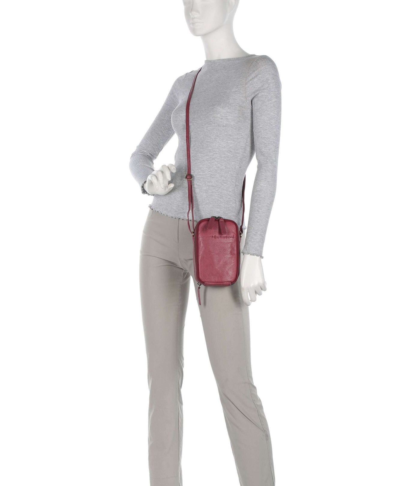 Burkely Natural Norah Phone bag poppy pink