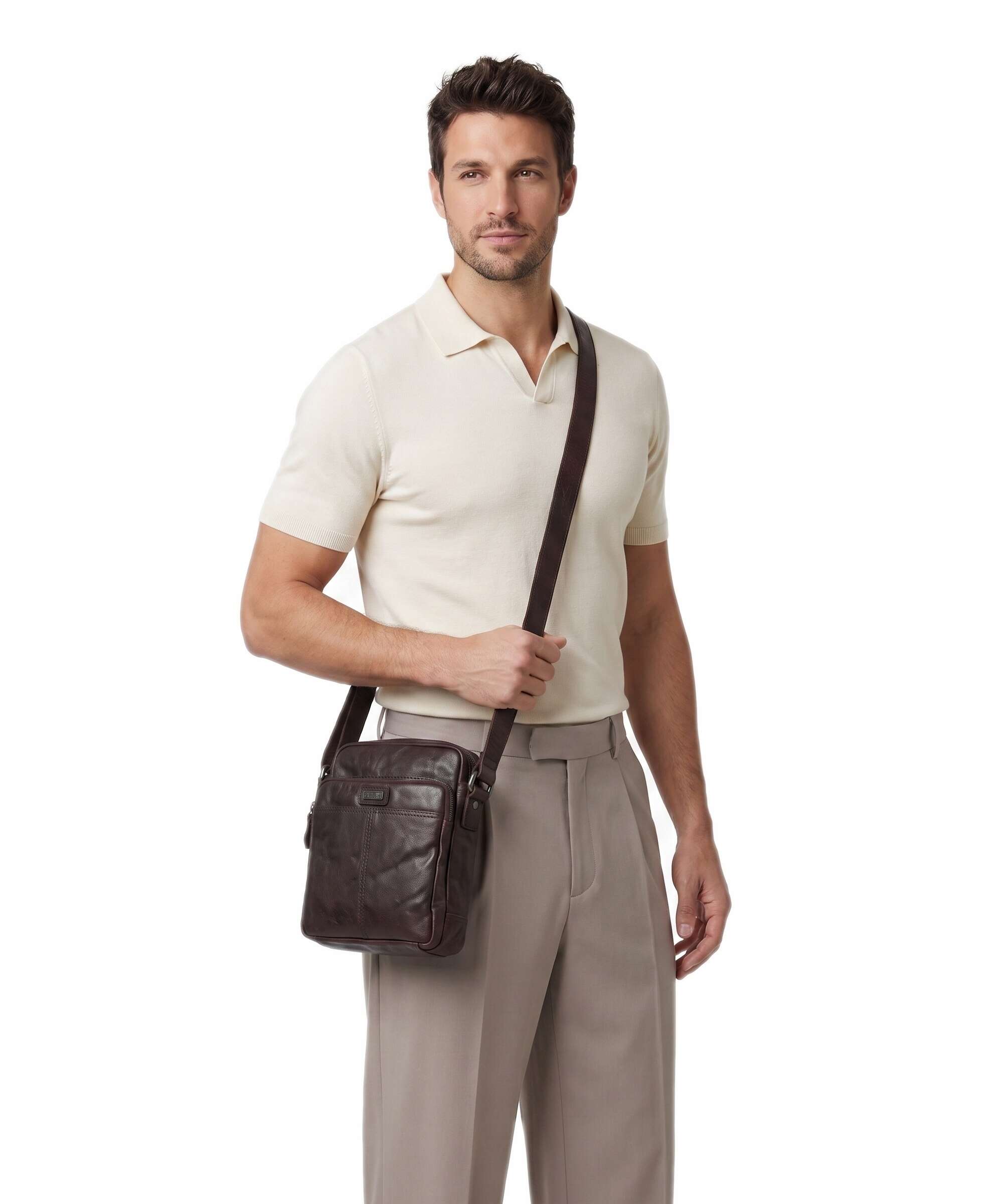 Spikes & Sparrow Bronco Vermont Crossbody bag dark brown