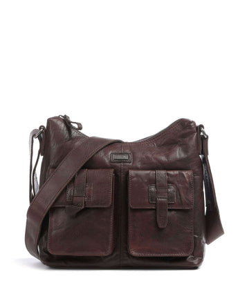 Spikes & Sparrow Bronco Torebka worek dark brown