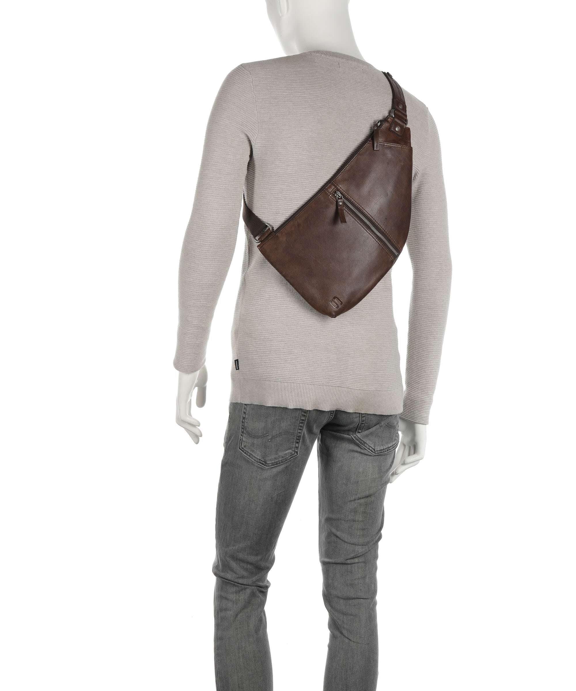 Spikes & Sparrow Apache Reese Sling bag dunkelbraun