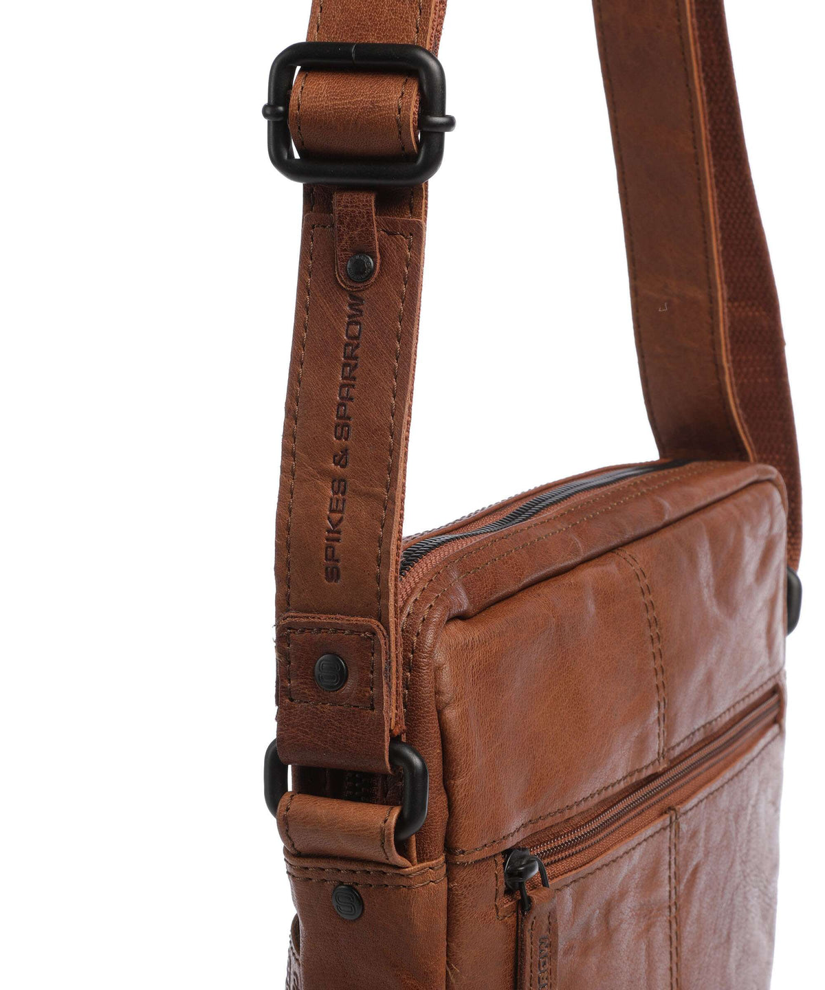 Spikes & Sparrow Bronco Jayed Crossbody bag brandy