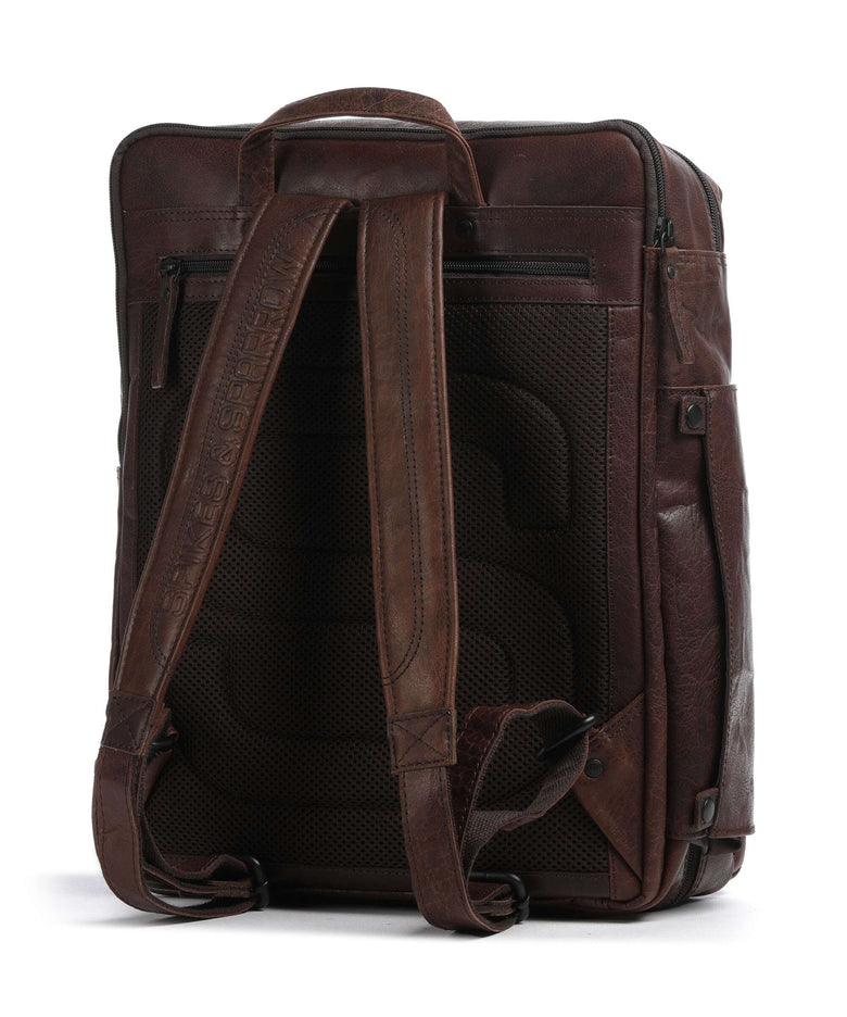 Spikes & Sparrow Bronco Jonathan Backpack dunkelbraun