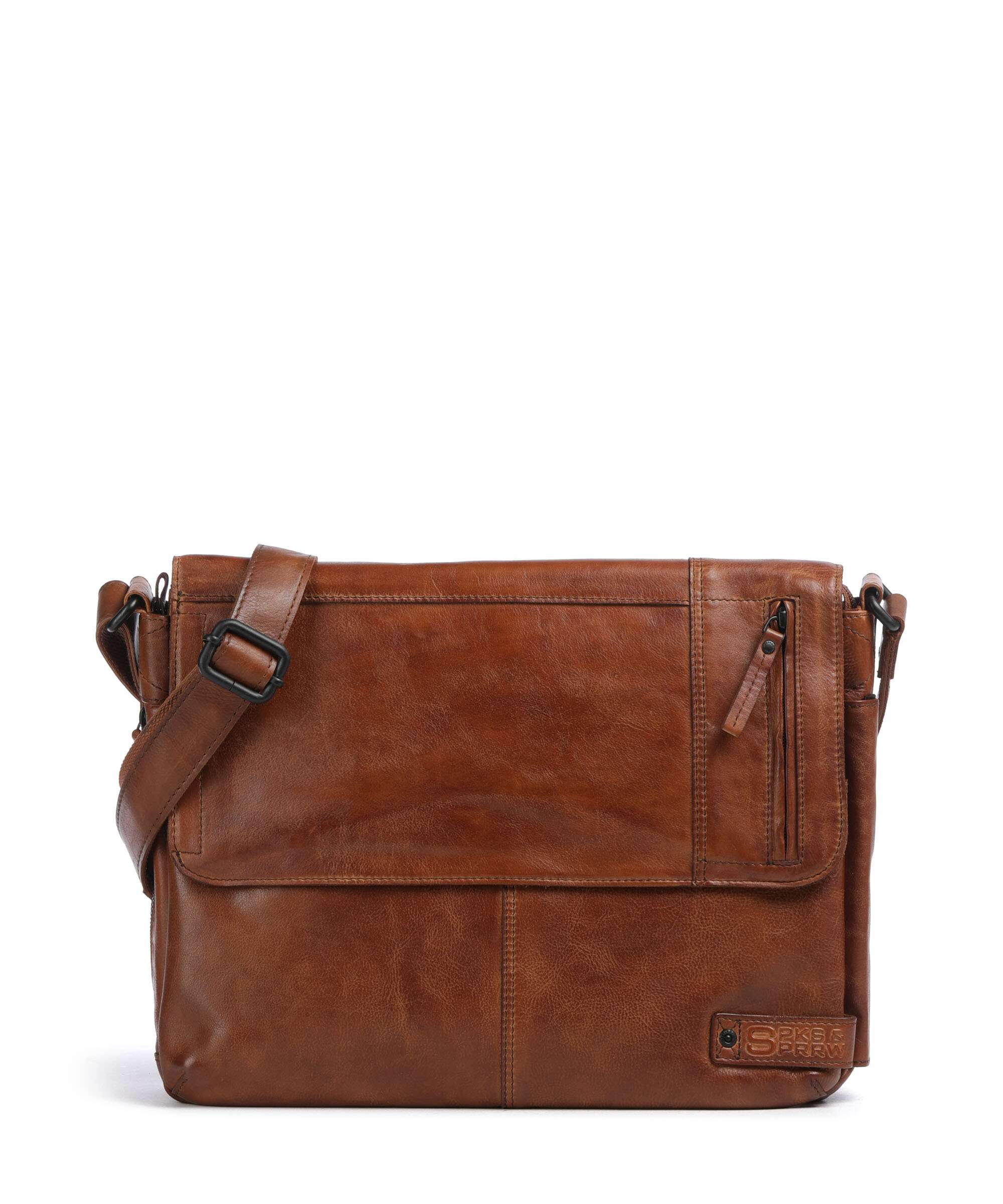Spikes & Sparrow Apache Deen Messenger bag brandy