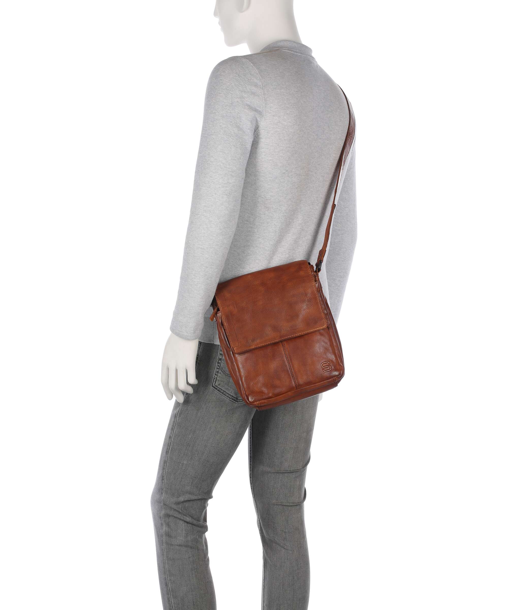 Spikes & Sparrow Apache Stan Crossbody bag brandy