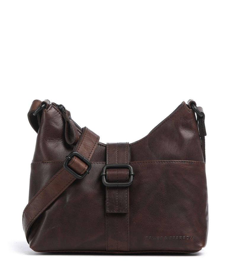 Spikes & Sparrow Bronco Ellesse Crossbody bag dark brown