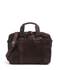 Spikes & Sparrow Bronco Dexter Briefcase dark brown