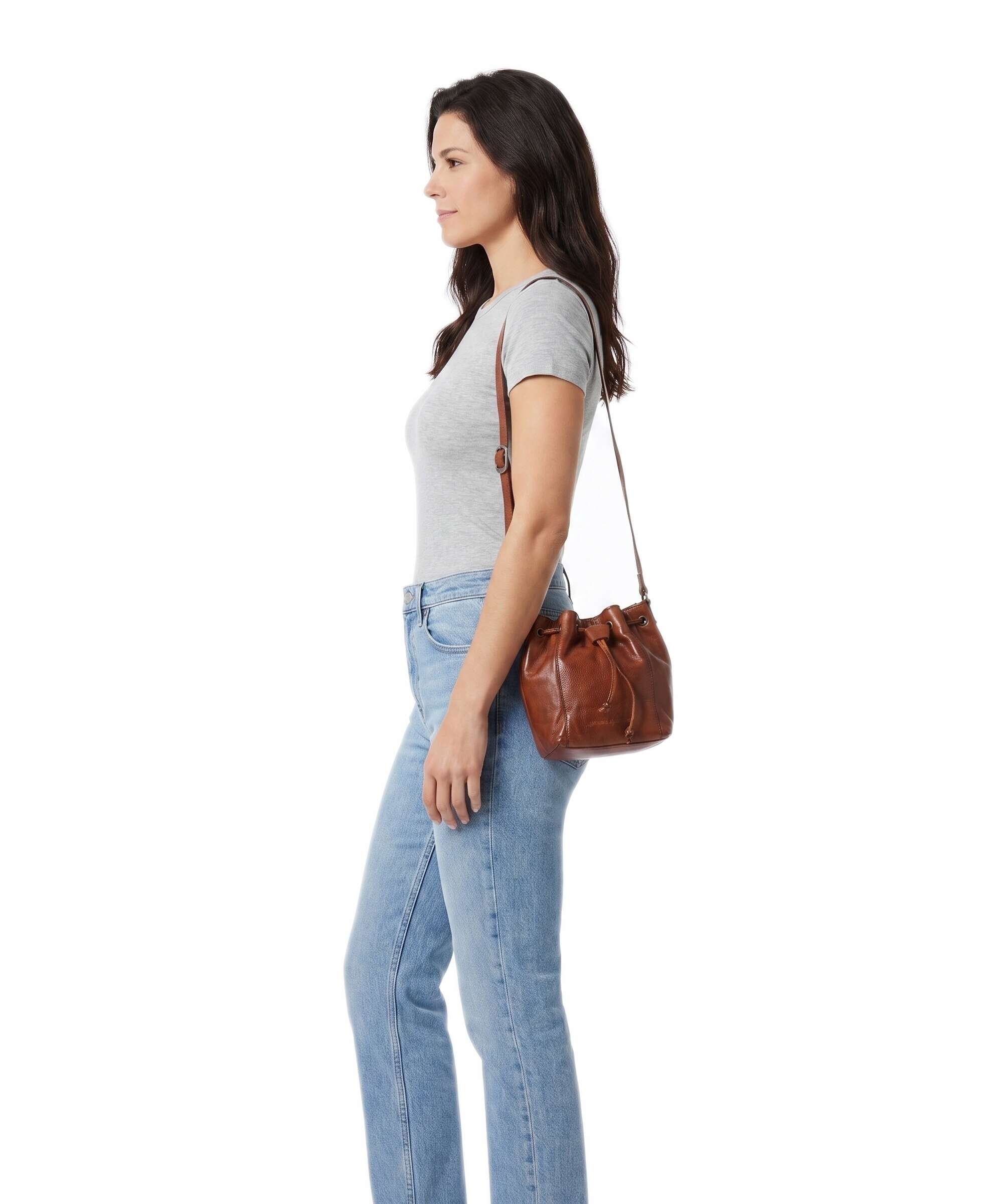 Spikes & Sparrow Apache Nancy Bucket bag brandy