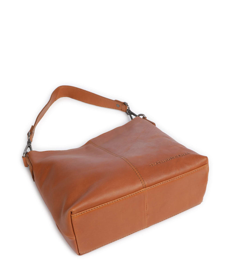 The Chesterfield Brand Cow Wax Pull Up Jen Hobo bag cognac
