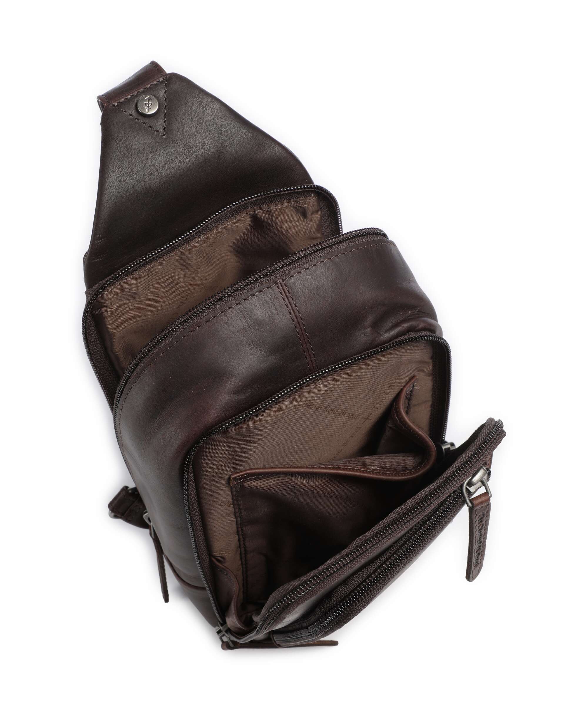 The Chesterfield Brand Wax Pull Up Cow Riga Sling bag brown