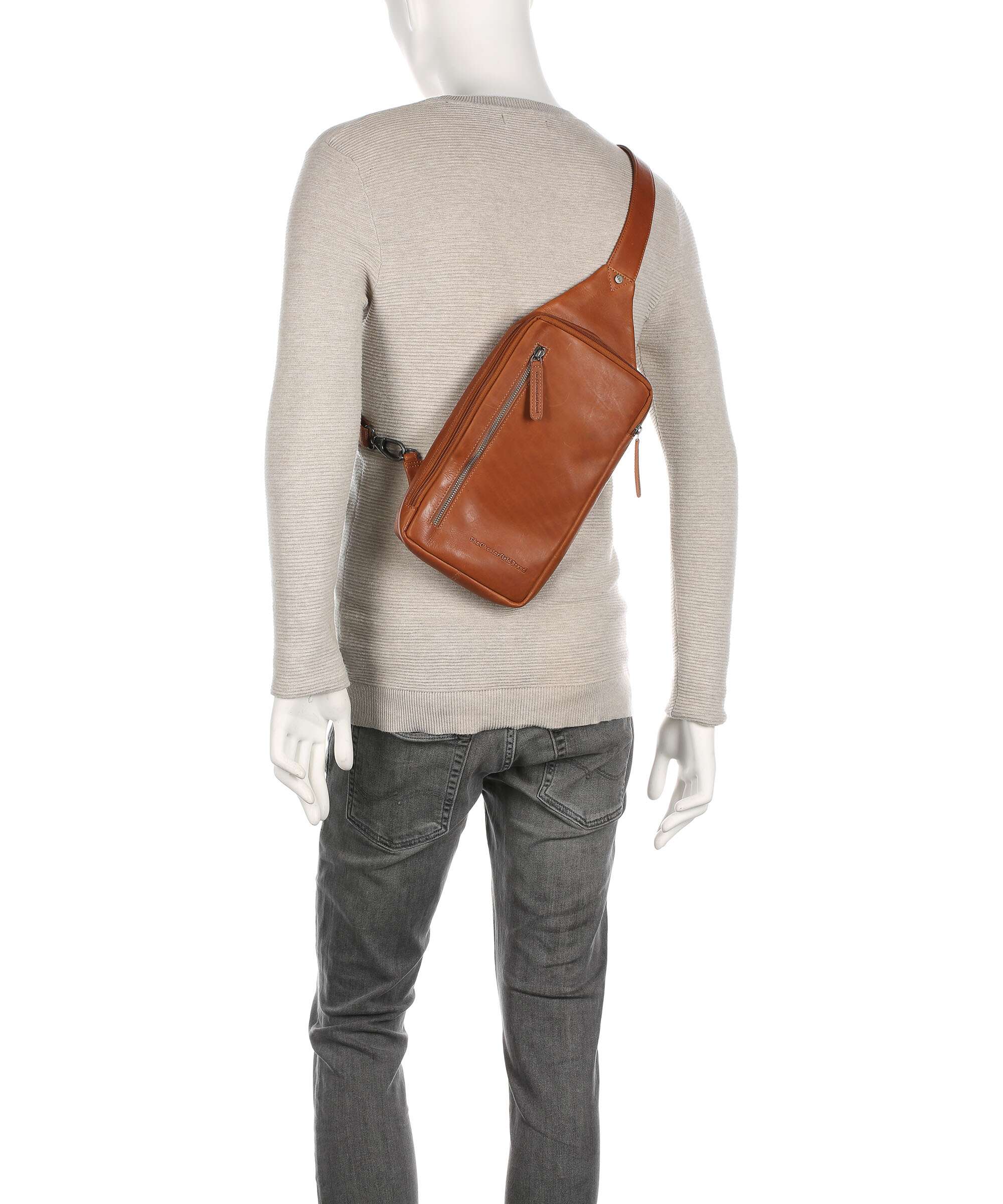 The Chesterfield Brand Rotterdam Sling bag cognac
