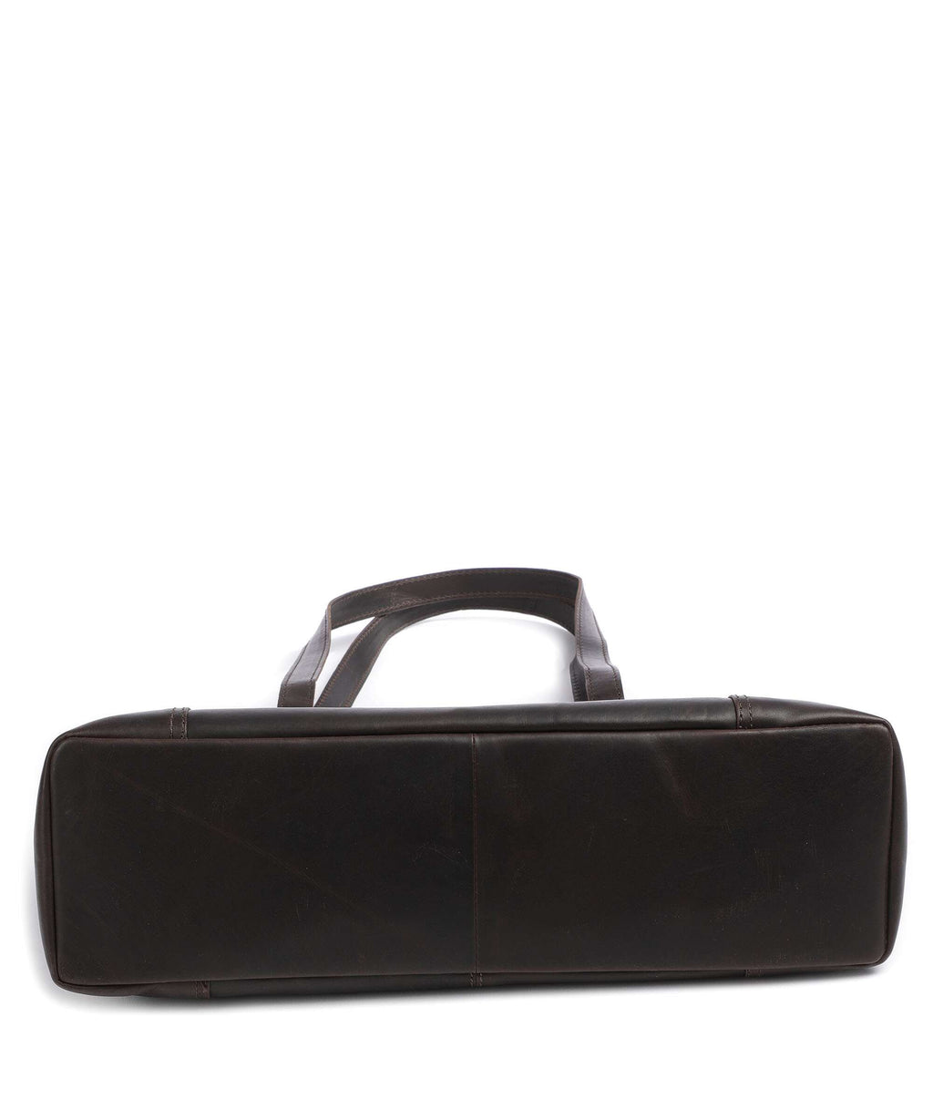 The Chesterfield Brand Wax Pull Up Cow Lugano Tote bag brown