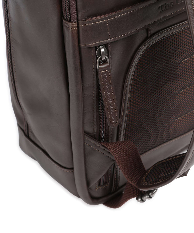 The Chesterfield Brand Cow Wax Pull Up Detroit Backpack brown