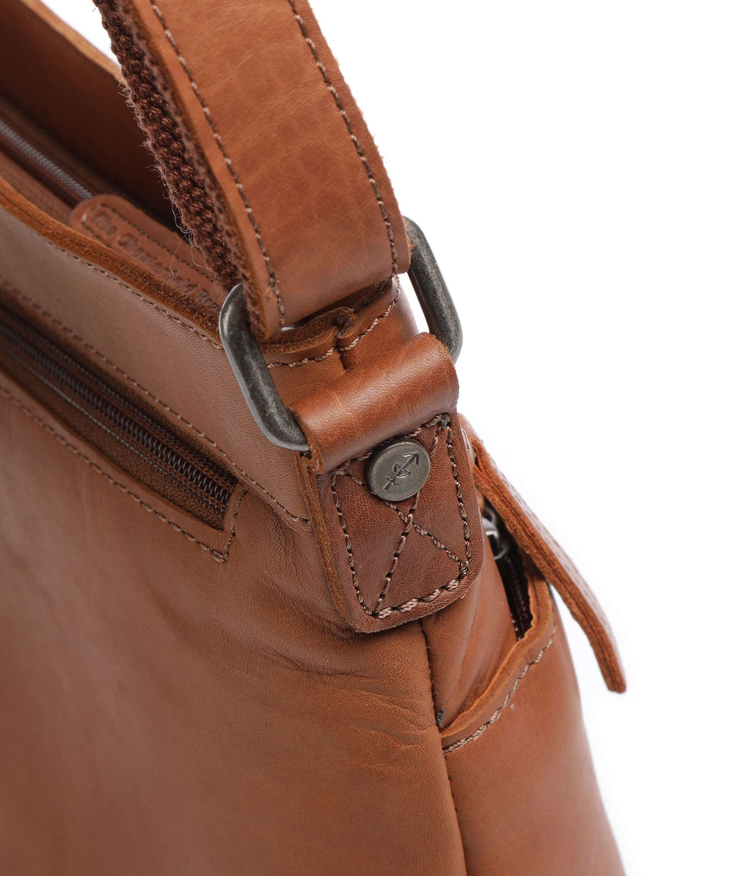 The Chesterfield Brand Cow Wax Pull Up Almeria Crossbody bag cognac