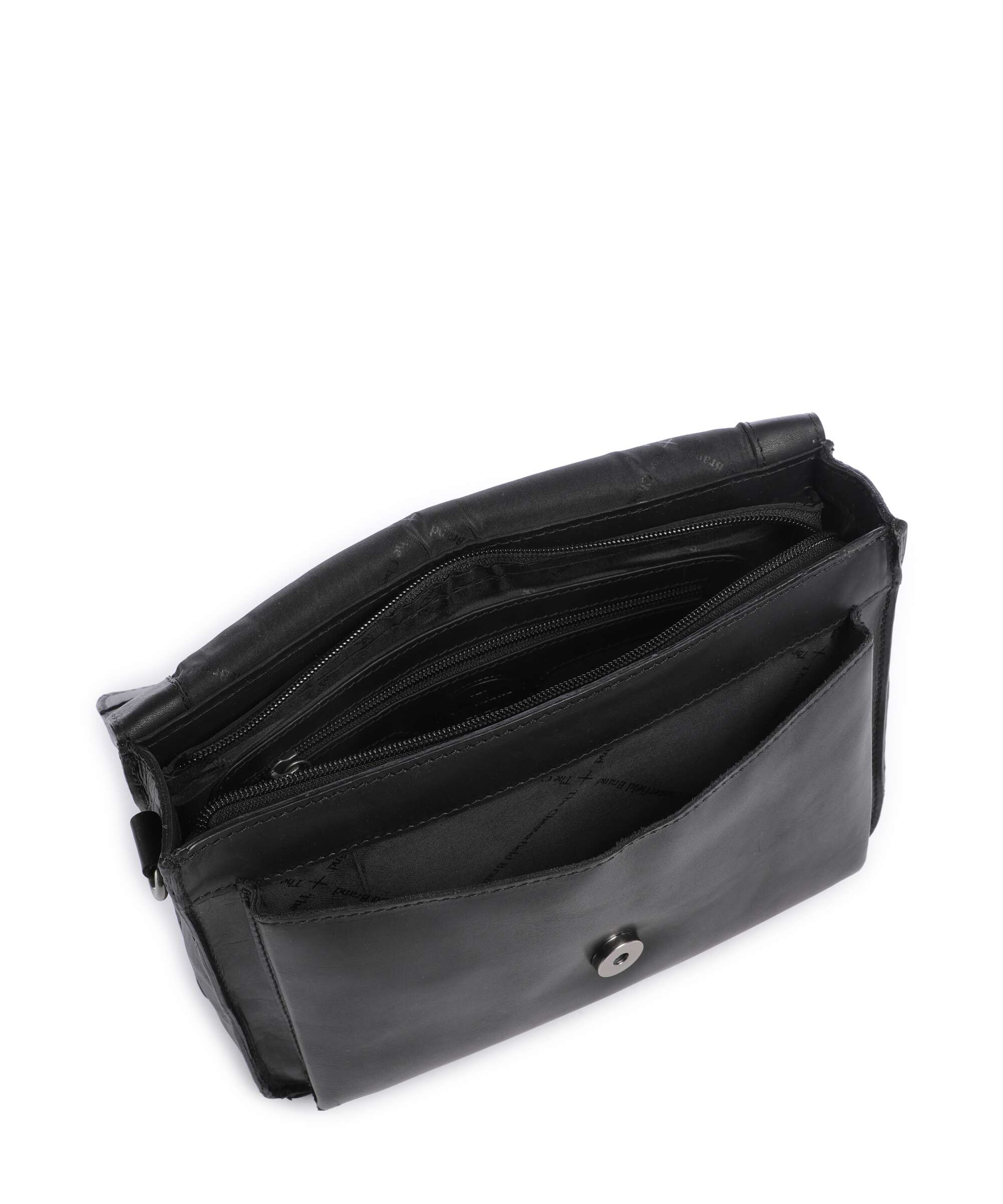 The Chesterfield Brand Cow Wax Pull Up Aviles Shoulder bag black