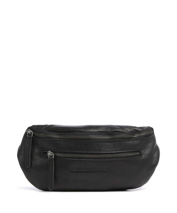 The Chesterfield Brand Washed Waxed Cow Severo Saszetka nerka black