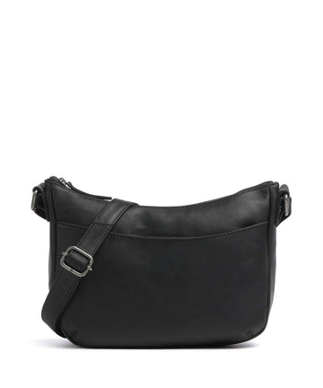 The Chesterfield Brand Cow Wax Pull Up Henderson Torba przez ramię black