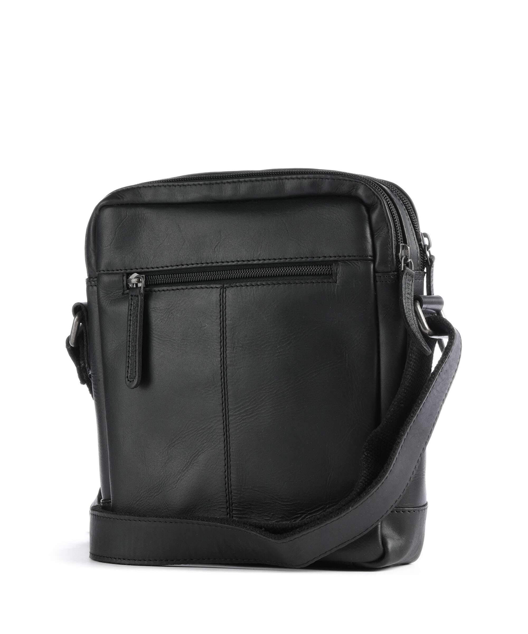 The Chesterfield Brand Cow Wax Pull Up Arnhem Crossbody bag black