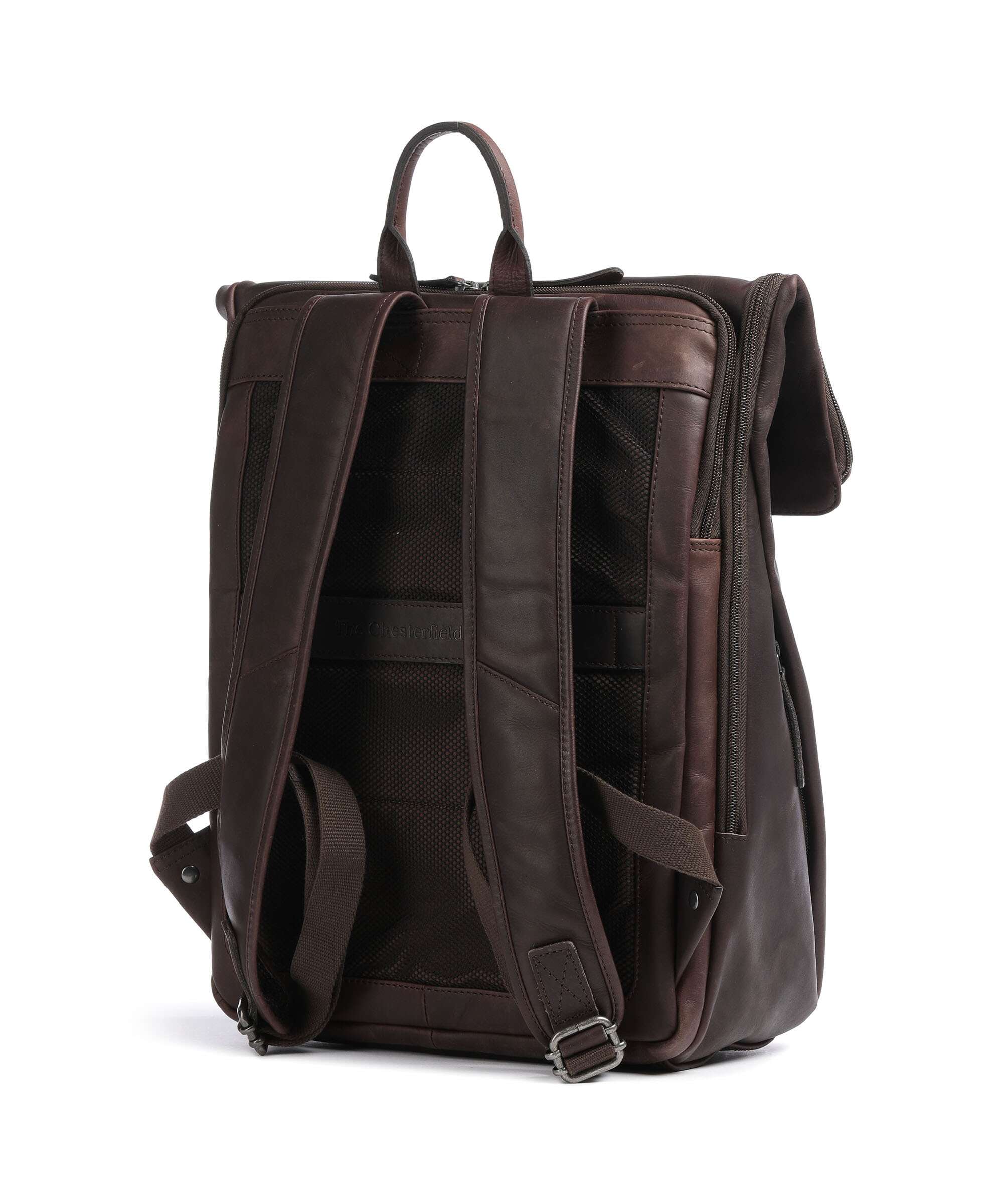 The Chesterfield Brand Cow Wax Pull Up Savona Backpack brown