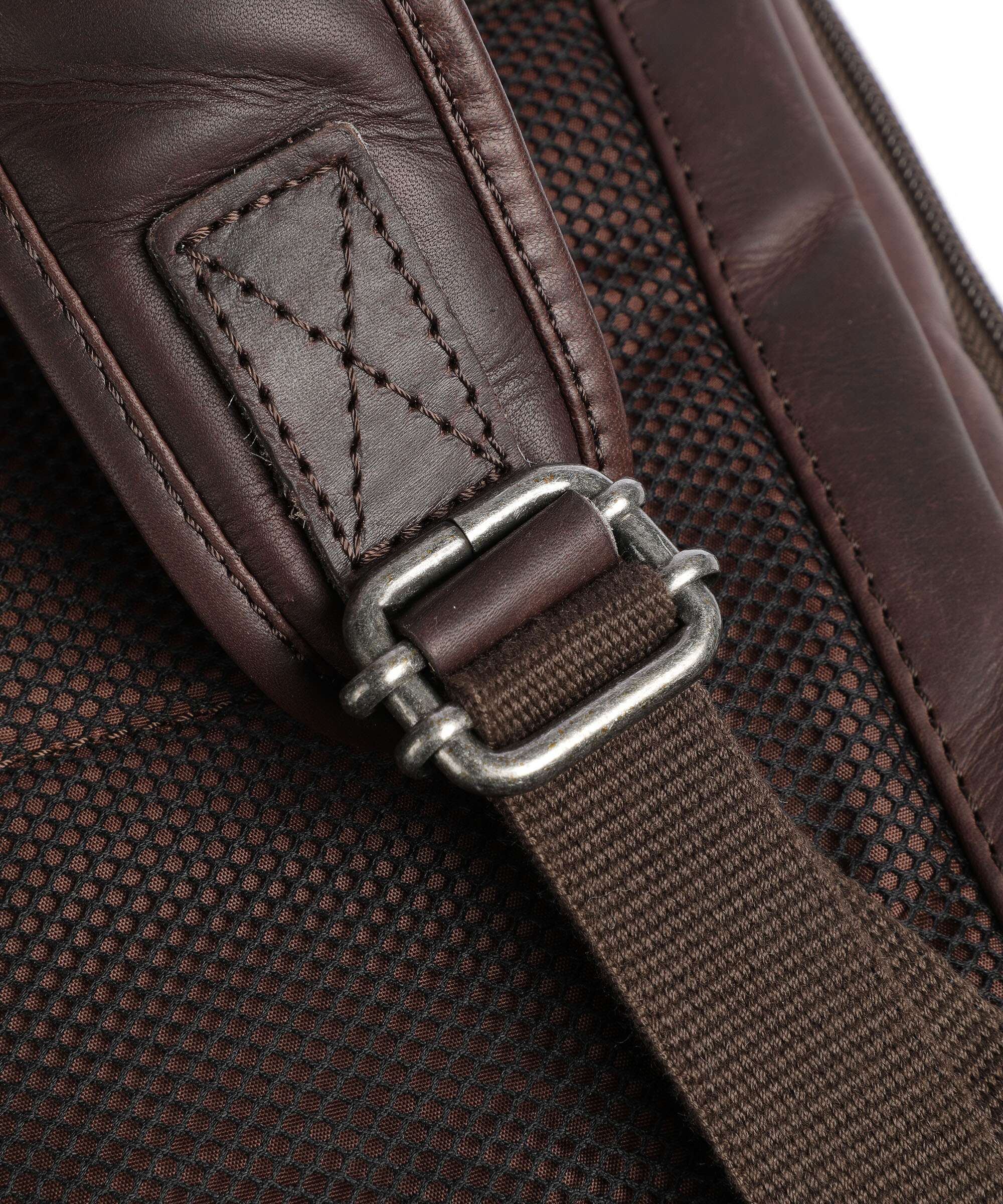 The Chesterfield Brand Cow Wax Pull Up Savona Backpack brown