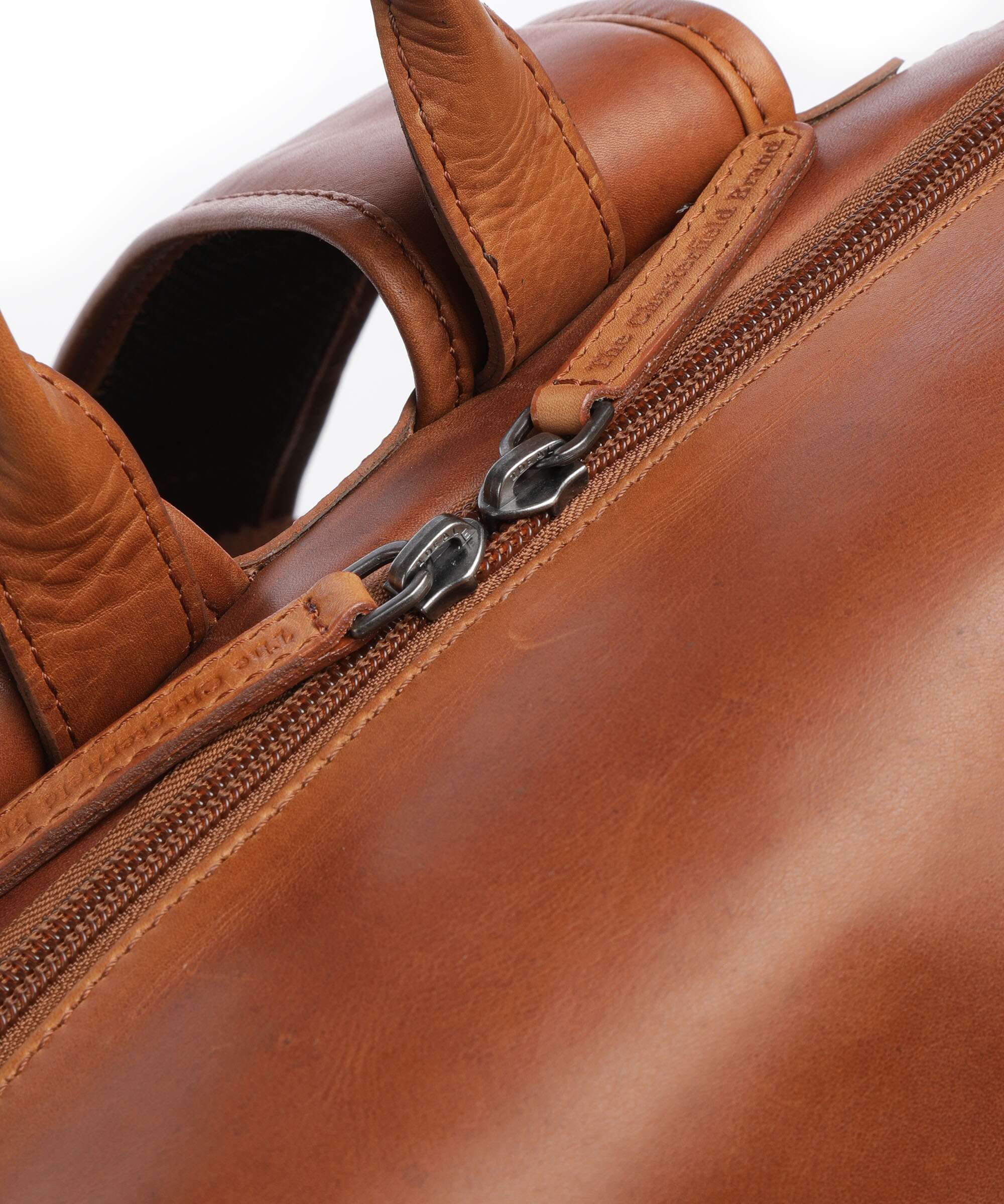 The Chesterfield Brand Cow Wax Pull Up Mazara Backpack cognac