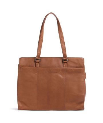 The Chesterfield Brand Cow Wax Pull Up Fidenza Torba na zakupy cognac