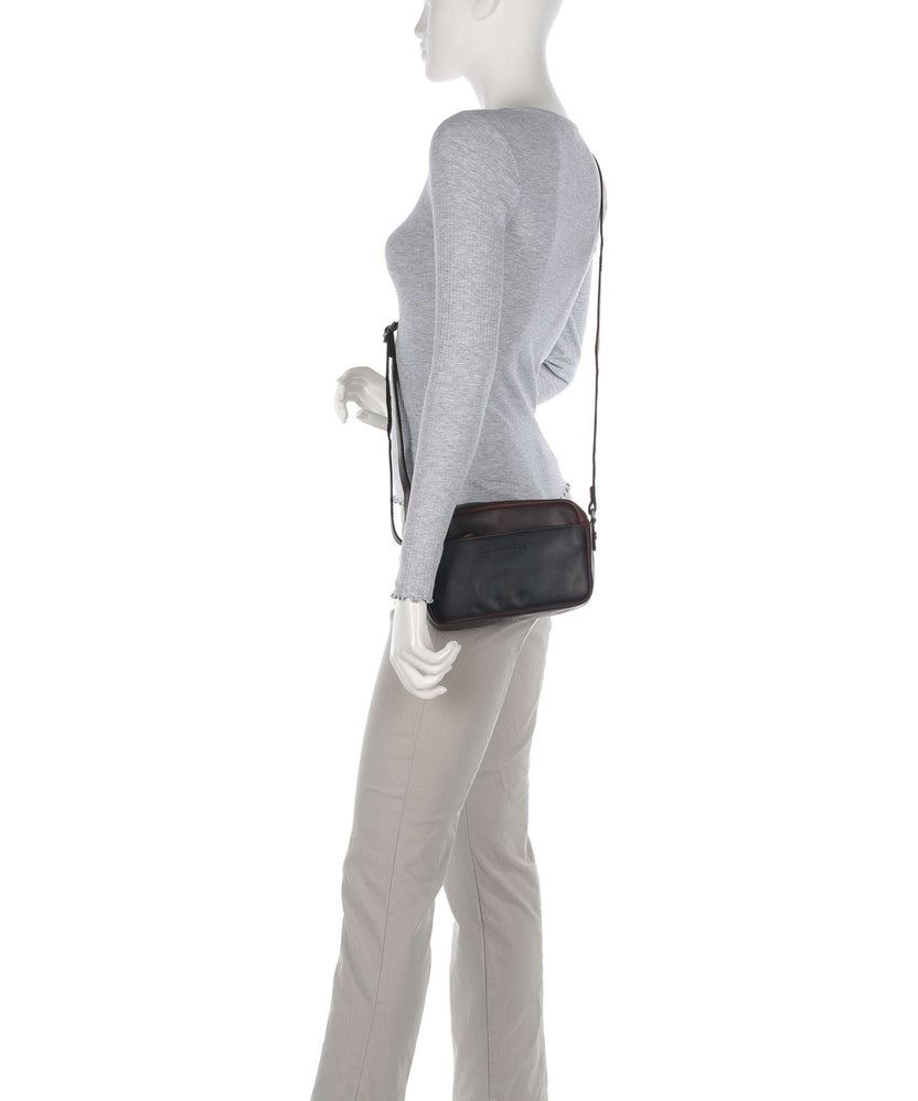 The Chesterfield Brand Cow Wax Pull Up Arona Crossbody bag brown