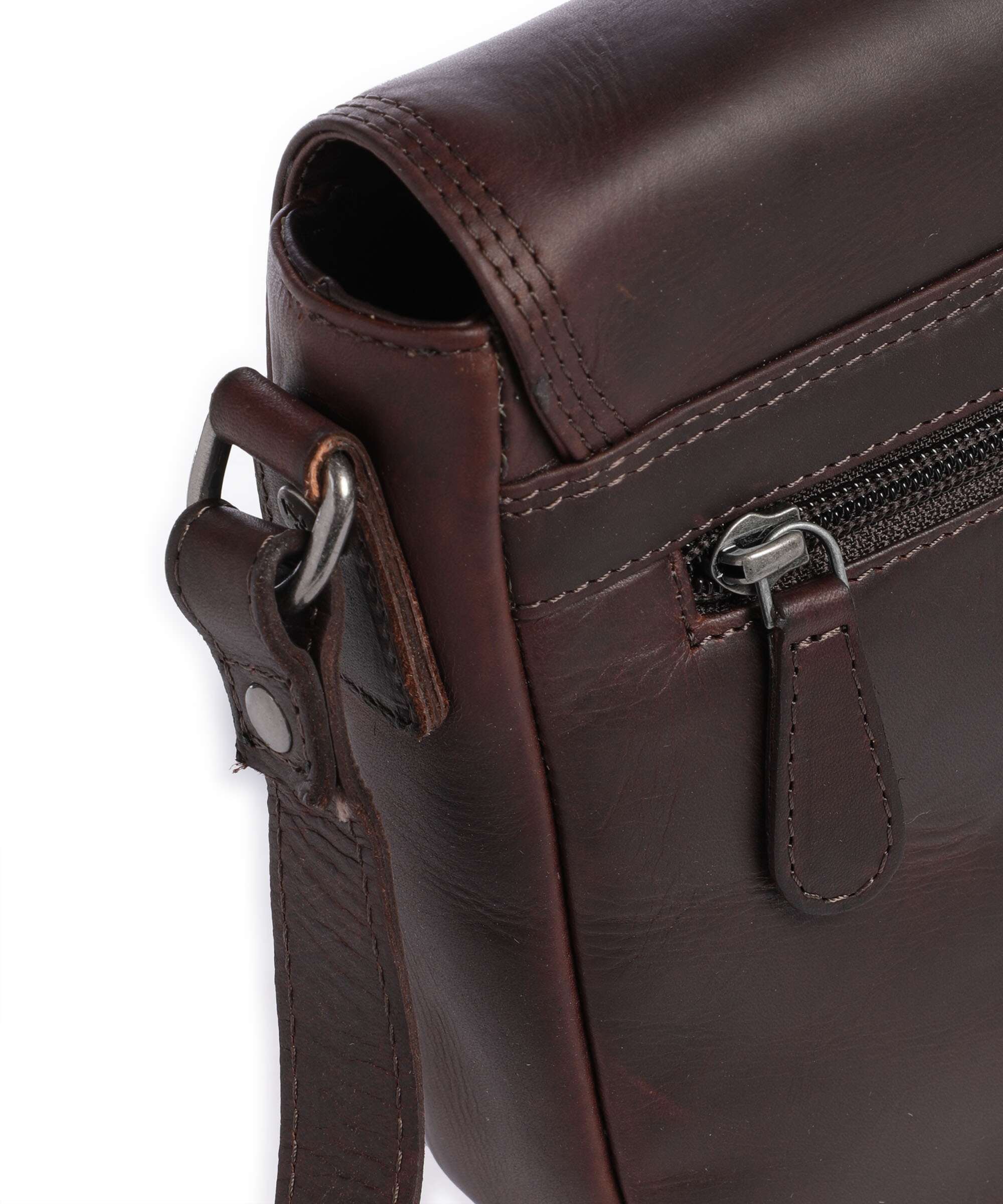 The Chesterfield Brand Wax Pull Up Cow Lucian Crossbody bag brown