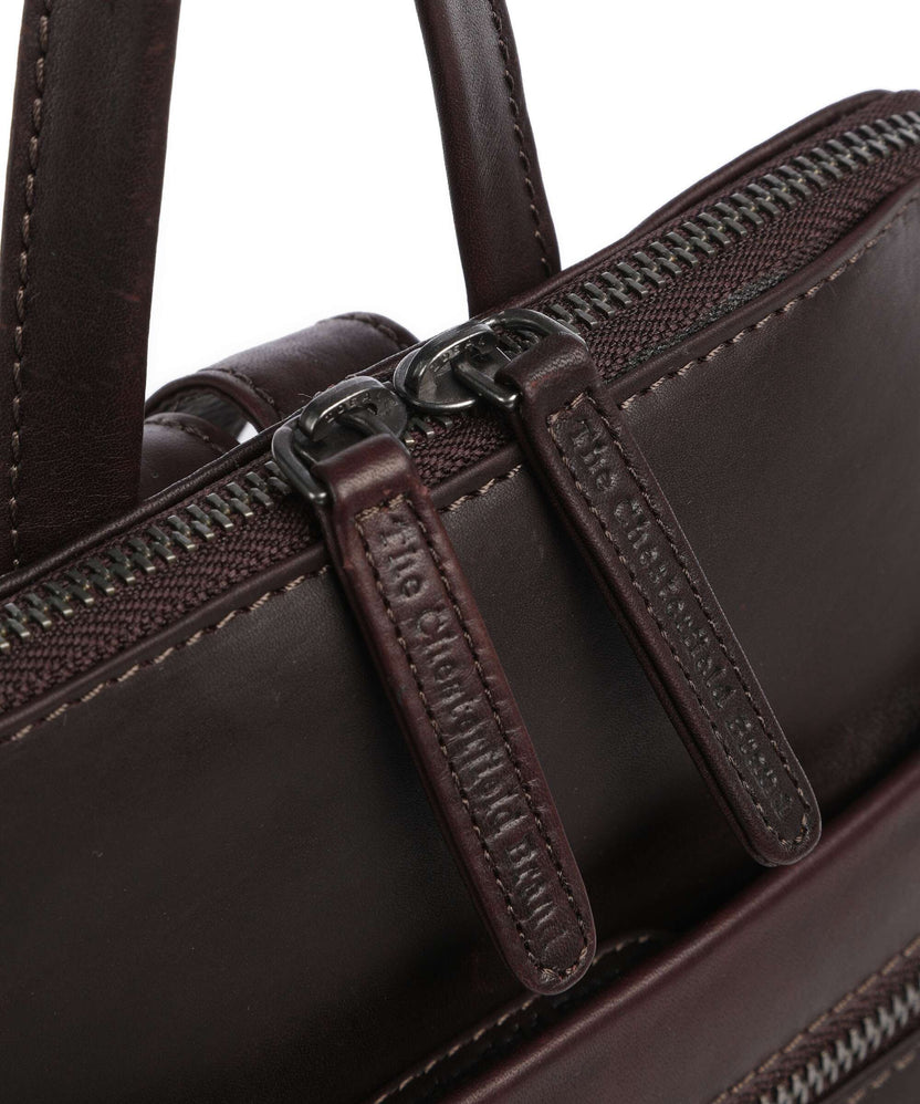The Chesterfield Brand Cow Wax Pull Up Linford Backpack brown