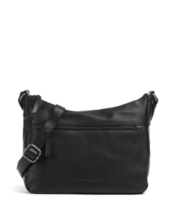 The Chesterfield Brand Cow Wax Pull Up Loraine Torba przez ramię black