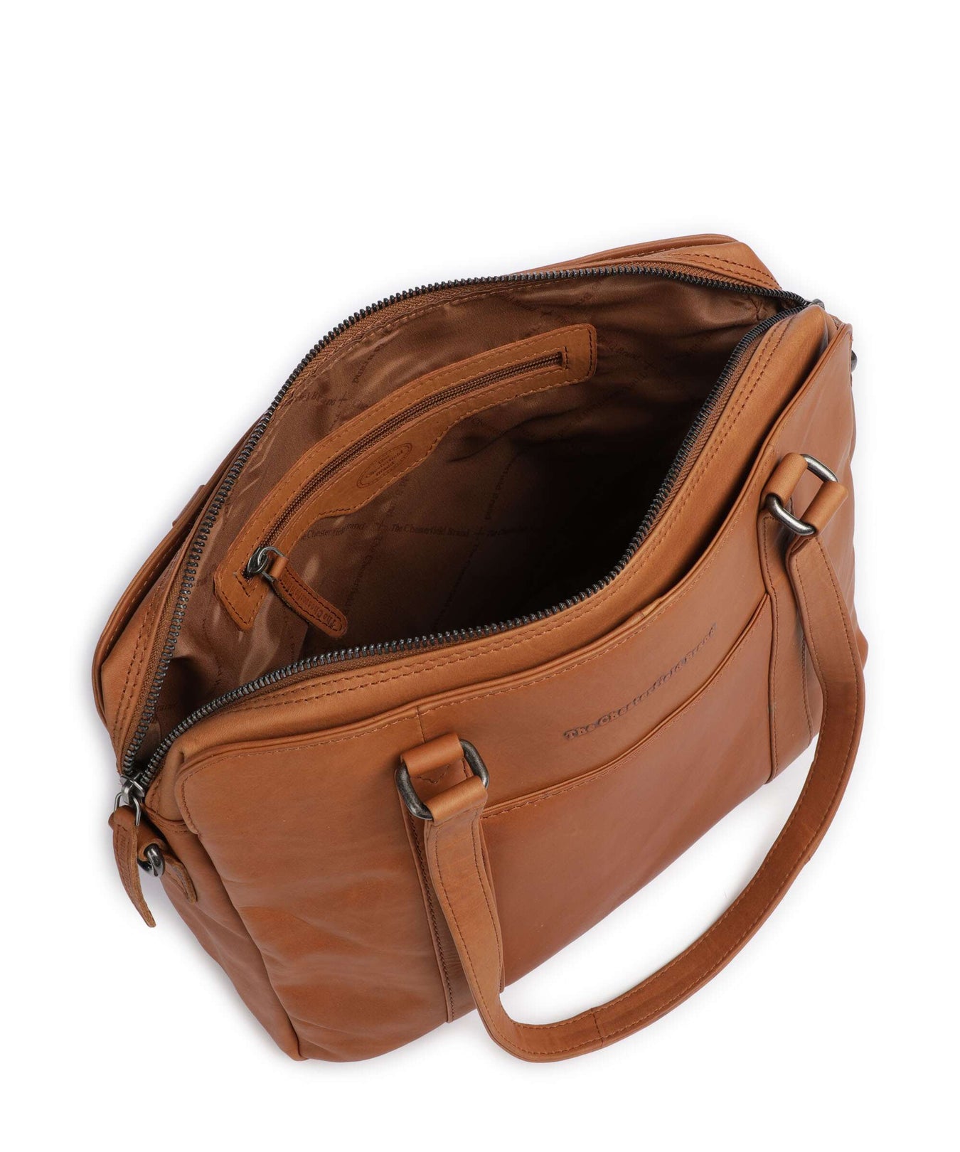 The Chesterfield Brand Cow Wax Pull Up Pretoria Shoulder bag cognac
