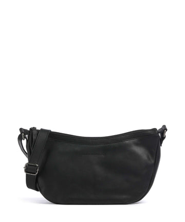 The Chesterfield Brand Cow Wax Pull Up Piemonte Torba przez ramię black